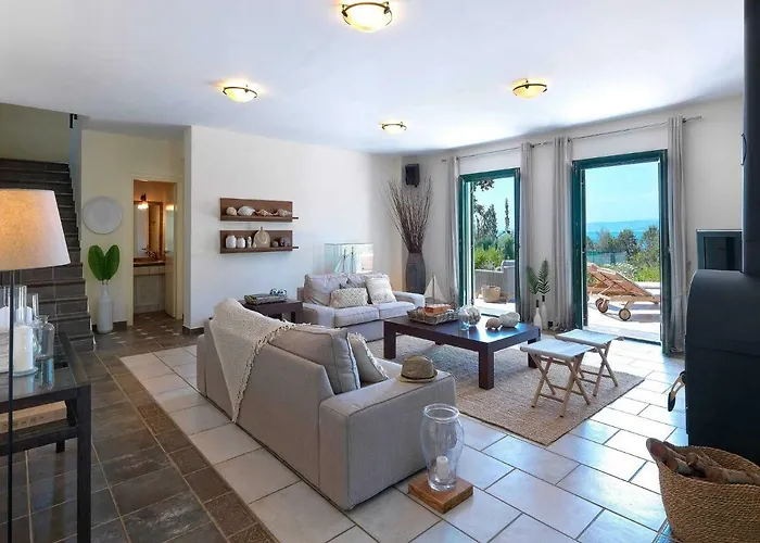 Aria - Luxury Beachfront With Pool And Tennis Court * Koilás